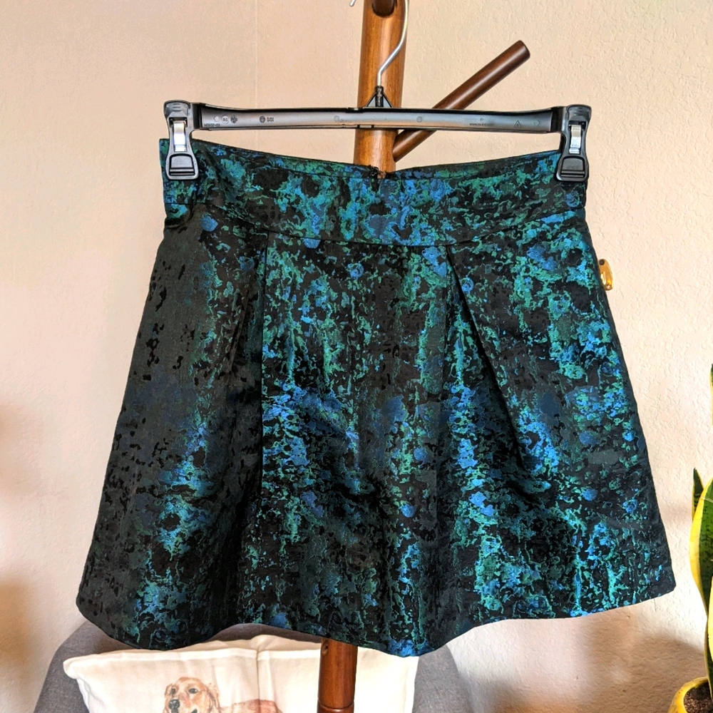 Banana Republic Pleated Flounce Mini Skirt